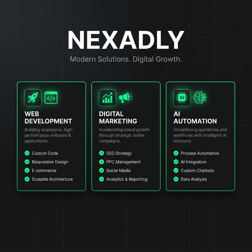 Nexadly brand concept